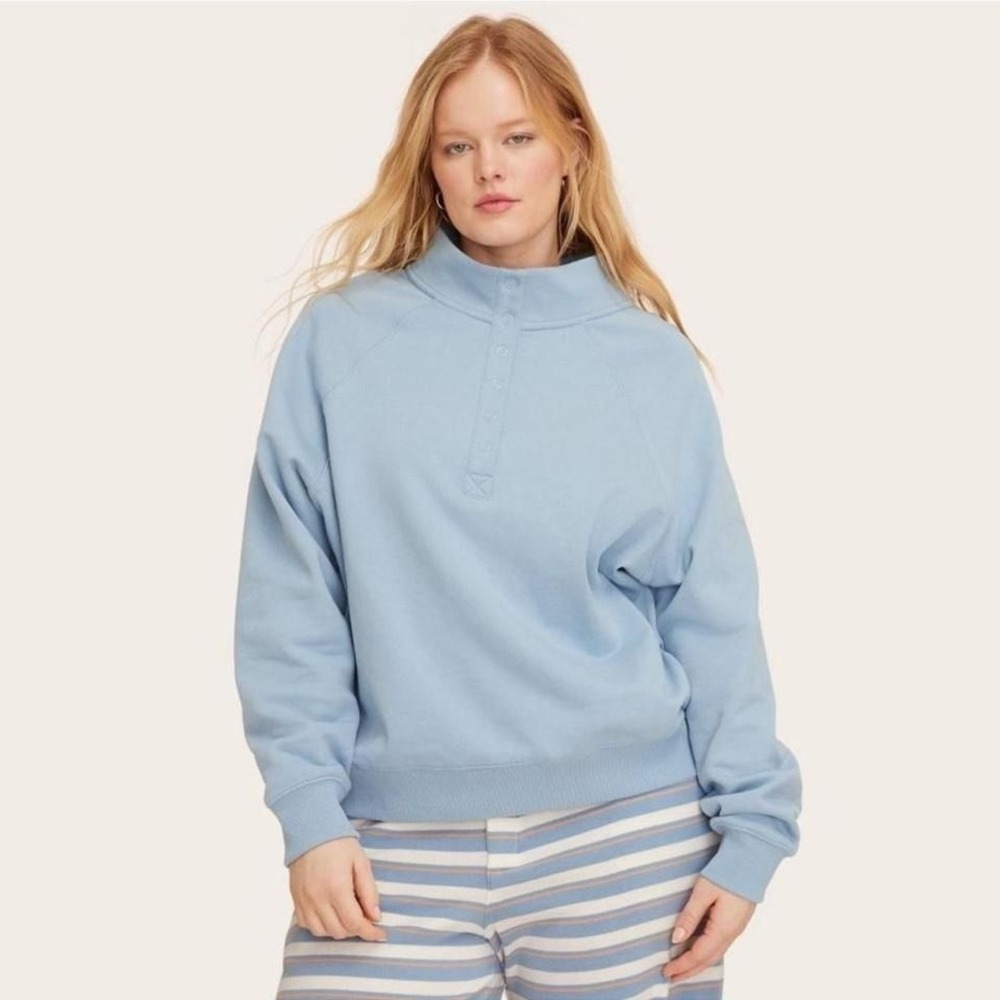 Parke x Target snap mockneck pullover